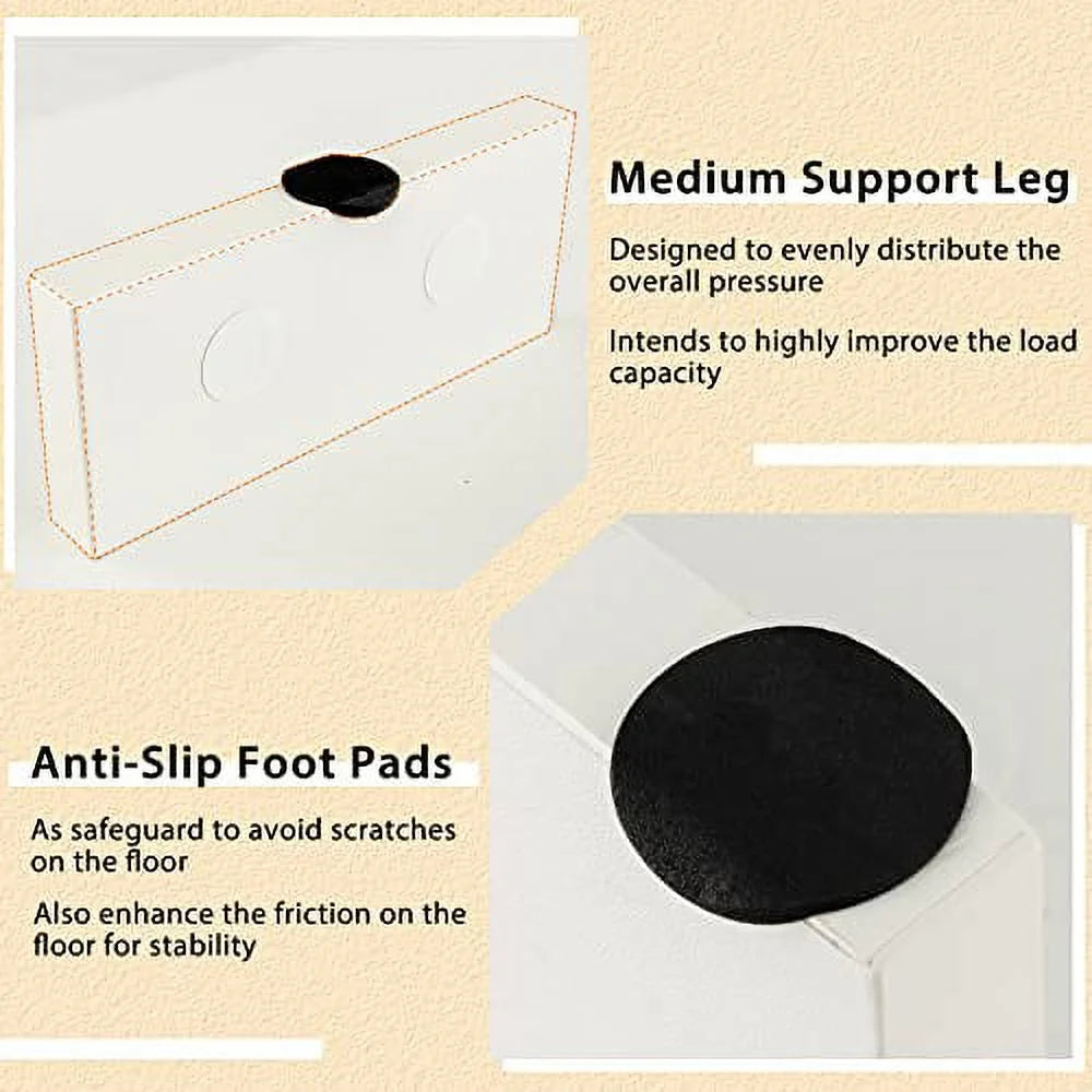 White Coffee Table with Storage U144531