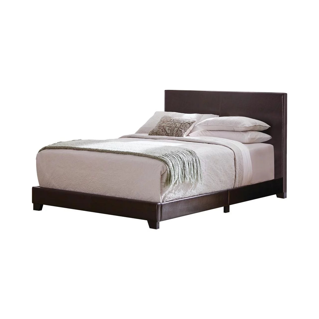Upholstered California King Bed Brown H814