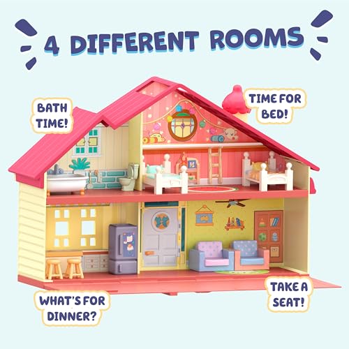 10” Toddler House Playset with 10 Play Pieces B80413