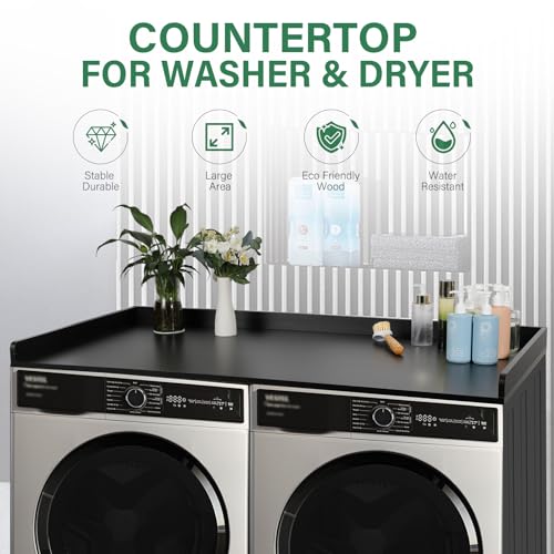 Washer Dryer Countertop with Edge Rails H24764