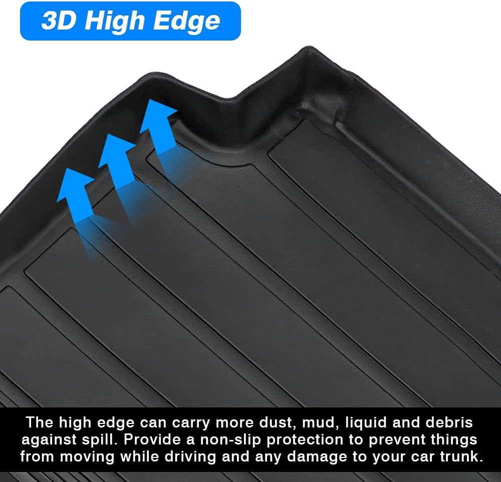 Custom Fit All Weather Cargo Liner Rear Trunk Liner Non-Slip TPO Odourless Pack of 2 J4169