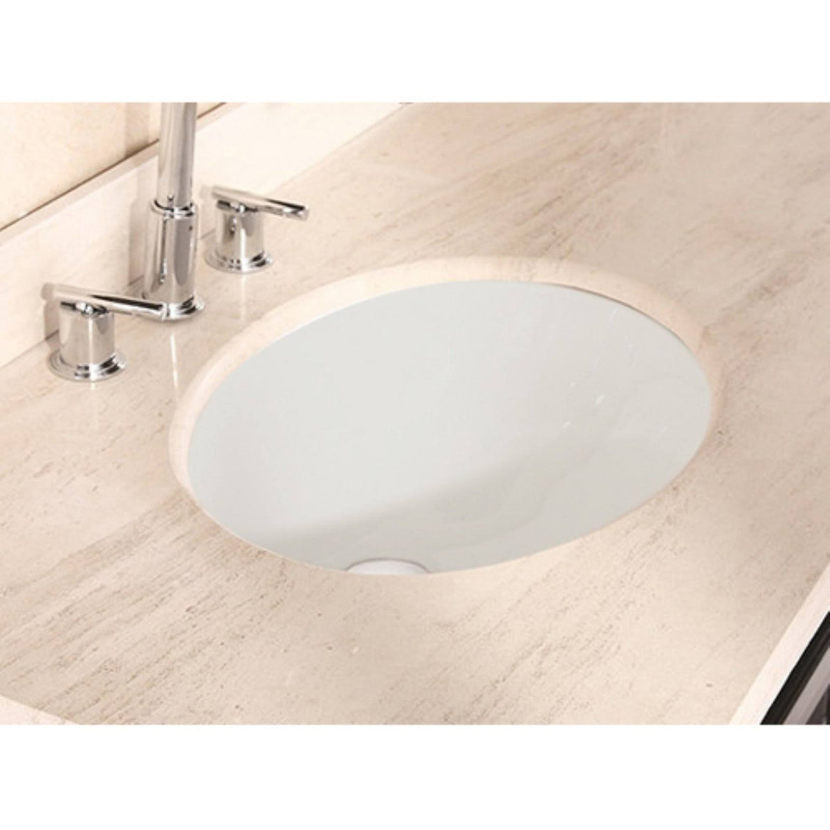 Oval Undermount Sink in Biscuit U905
