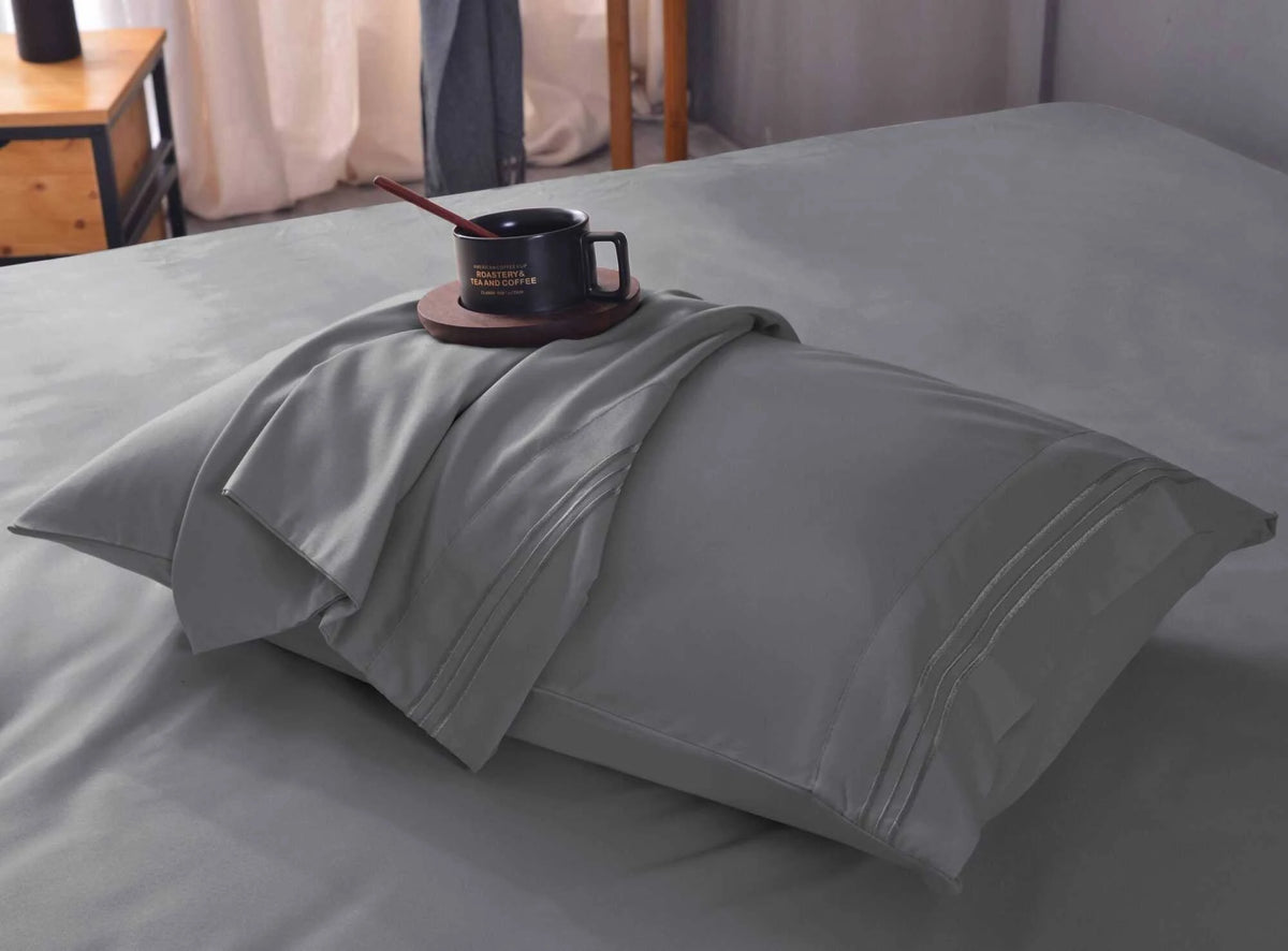 Bamboo Sheet Set Deep Pockets Gray X26794