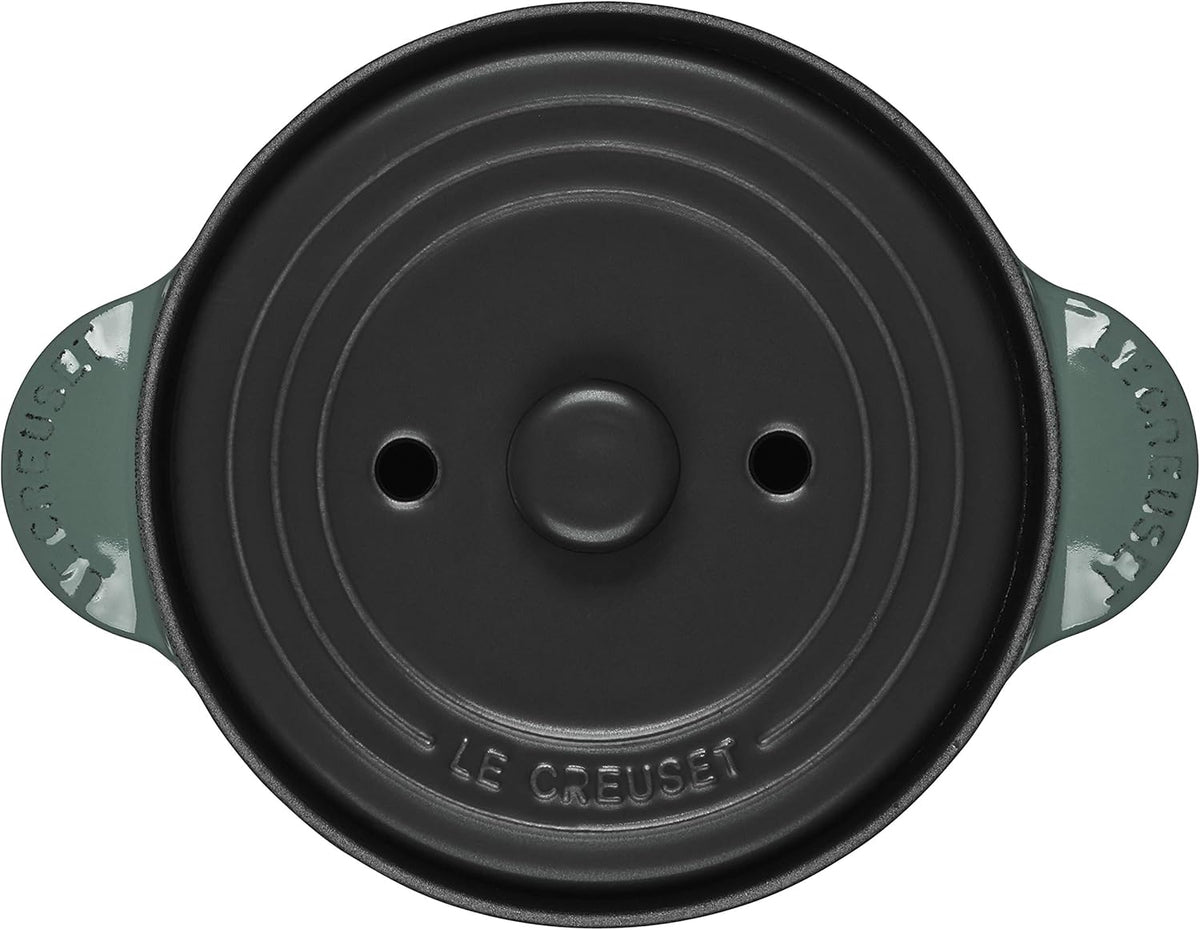 Enameled Cast Iron Rice Pot with Stoneware Insert, 2-1/2-Quart C163