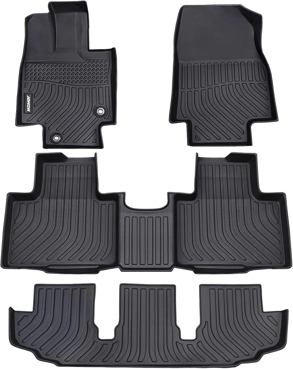 All Weather Floor Mats 3 Row Black P7270