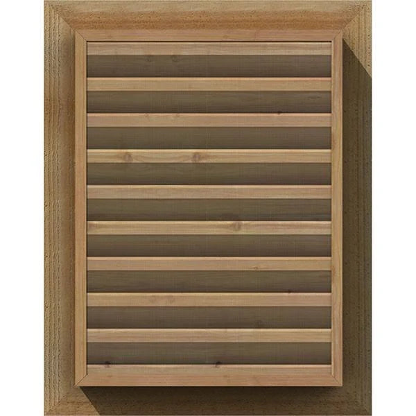 Vertical Gable Vent Unfinished Functional Rough S2231