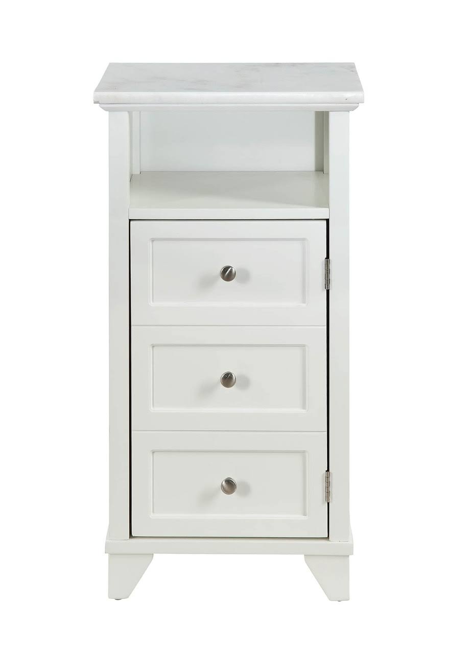 1 Cubby Wooden Cabinet with Marble Top R845872