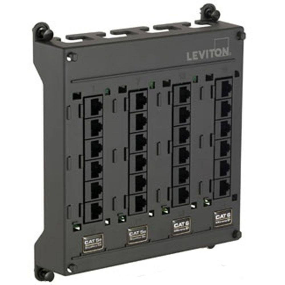 CAT 6 24 Port Black Patch Panel Z434