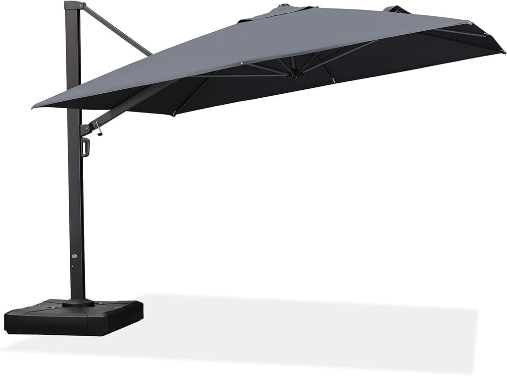 10 FT Square Aluminum Cantilever Patio Umbrella O395536