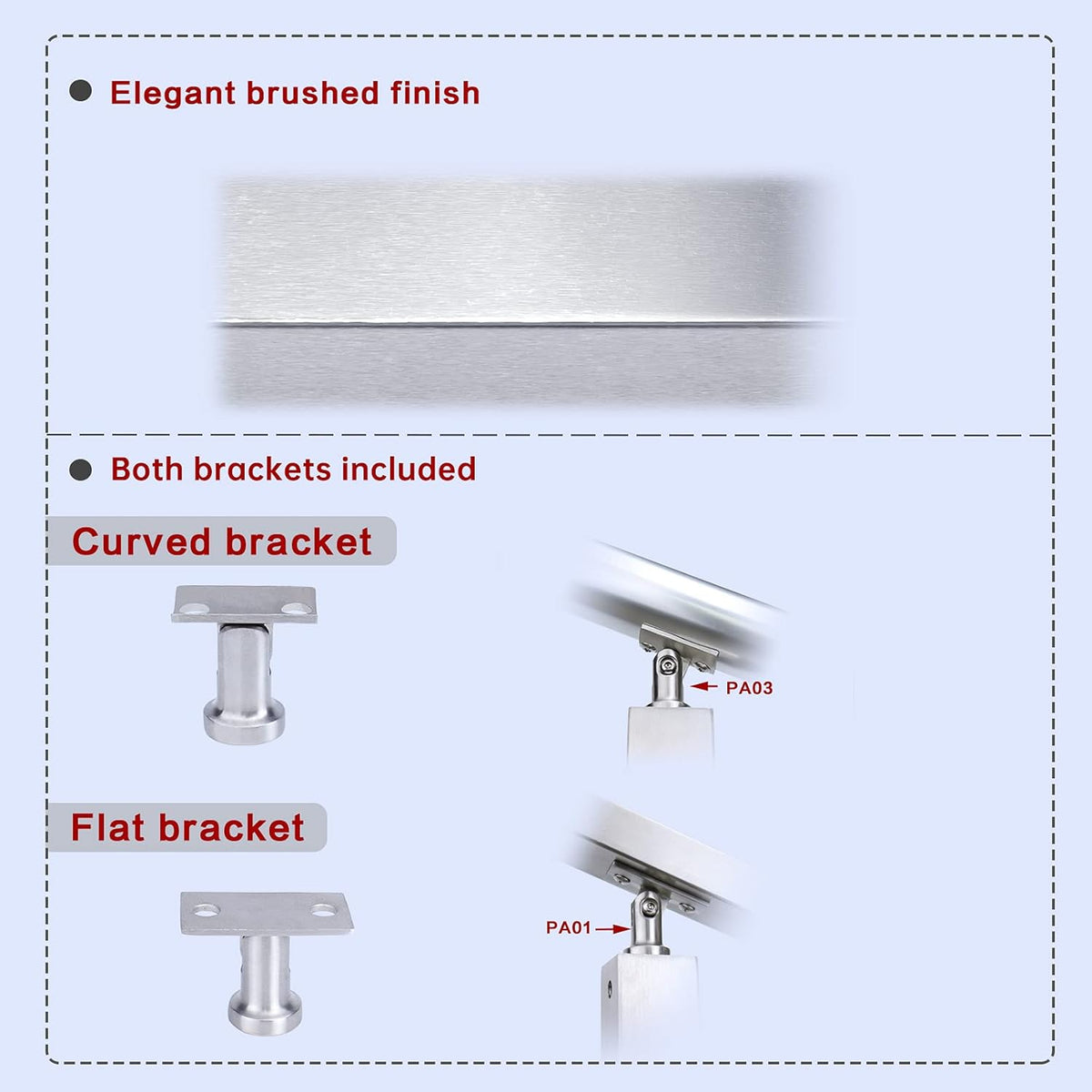 4 Pack Stainless Steel Cable Railing Post O875707