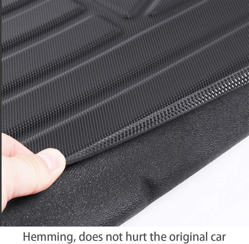 Black Rubber Cargo Liner Tray Floor Mat Pack of 2 Y14905