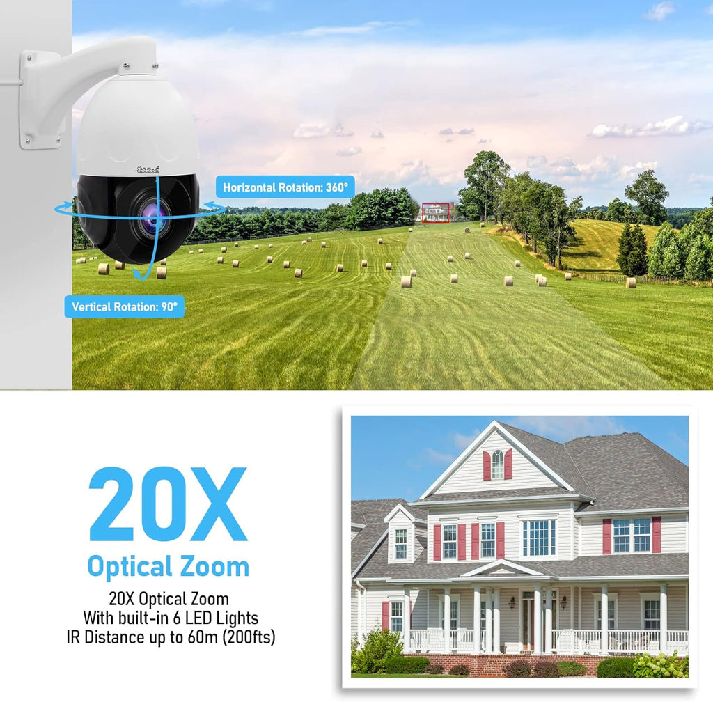 5MP PTZ POE Camera with 20X Optical Zoom O193