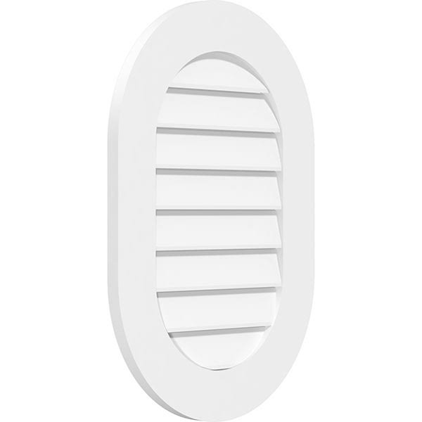 Vertical Round Ended Surface Mount PVC Gable Vent R984743