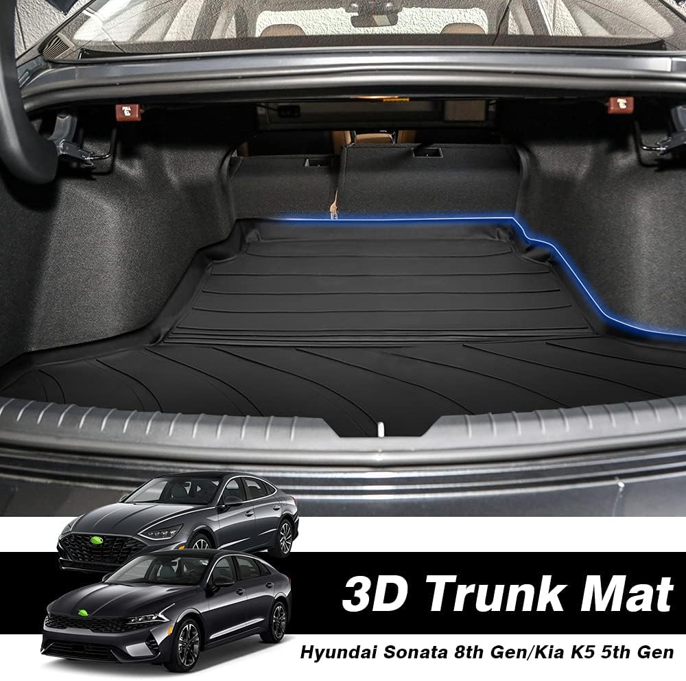 Custom Fit All Weather Cargo Liner Rear Trunk Liner Non-Slip TPO Odourless Pack of 2 J4169