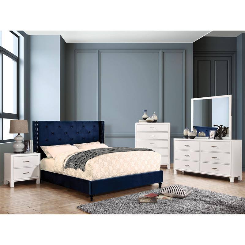 Tufted Wingback California King Bed T3695