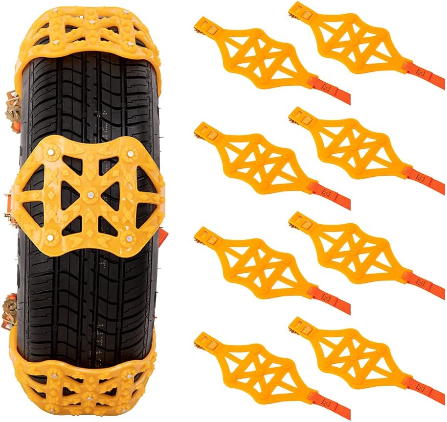 Adjustable Snow Chains for Cars SUV Pickup B37452