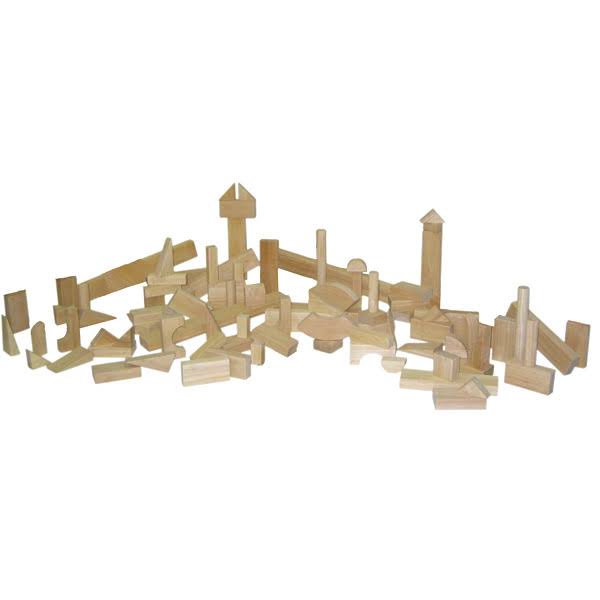 Wood Building Blocks 93 PC N83643