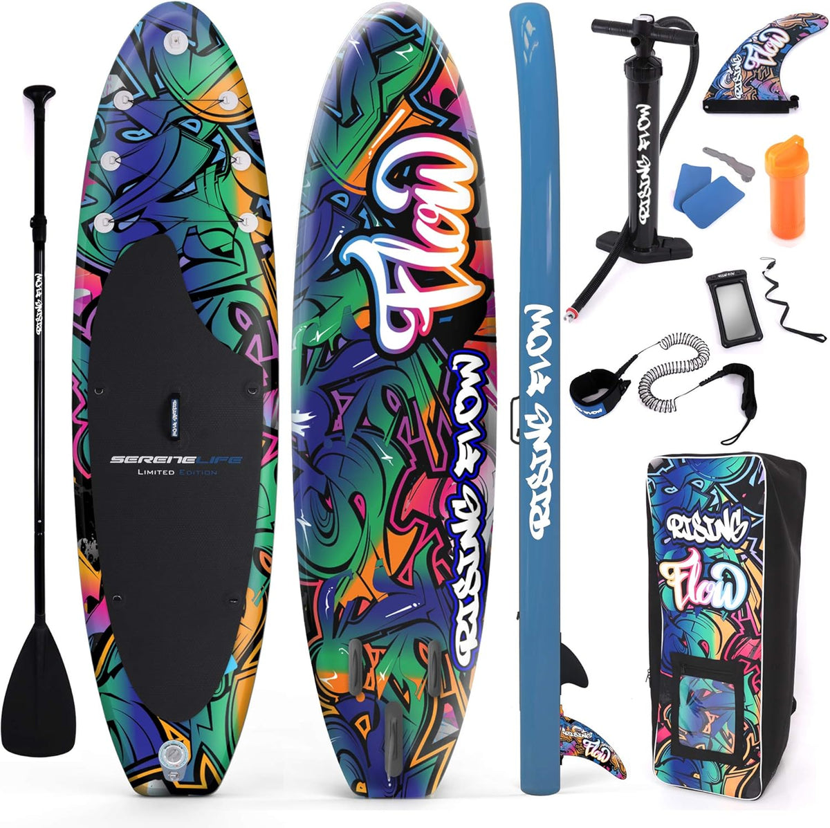 6 Inches Thick Inflatable Stand Up Paddle Board with Carry Bag F9678