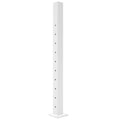 Textured White Stair Middle Post V310