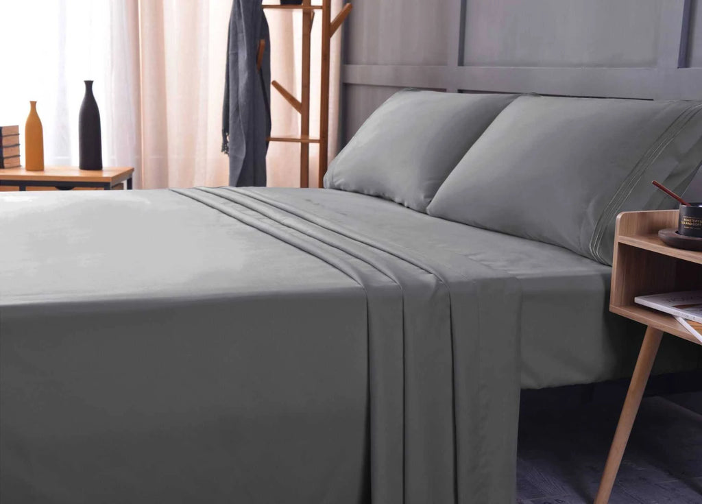 Bamboo Sheet Set Deep Pockets Gray X26794