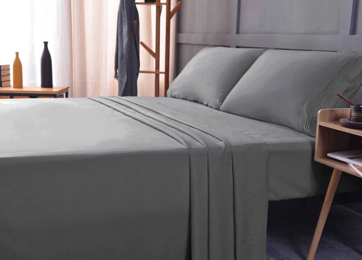 Bamboo Sheet Set Deep Pockets Gray X26794