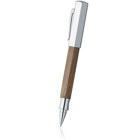 Smoked Oak Wood Rollerball Pen H6512