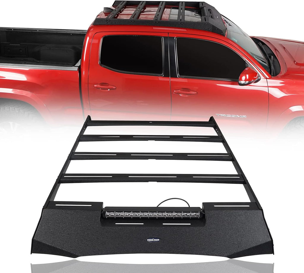 Roof Rack Basket Cargo Carrier with LED Light Bar Z1205