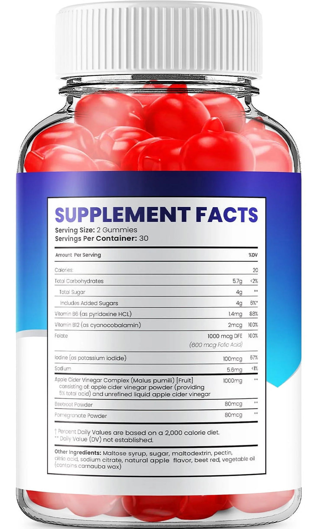 Apple Cider Vinegar Dietary Supplement 180 Gummies Z642254