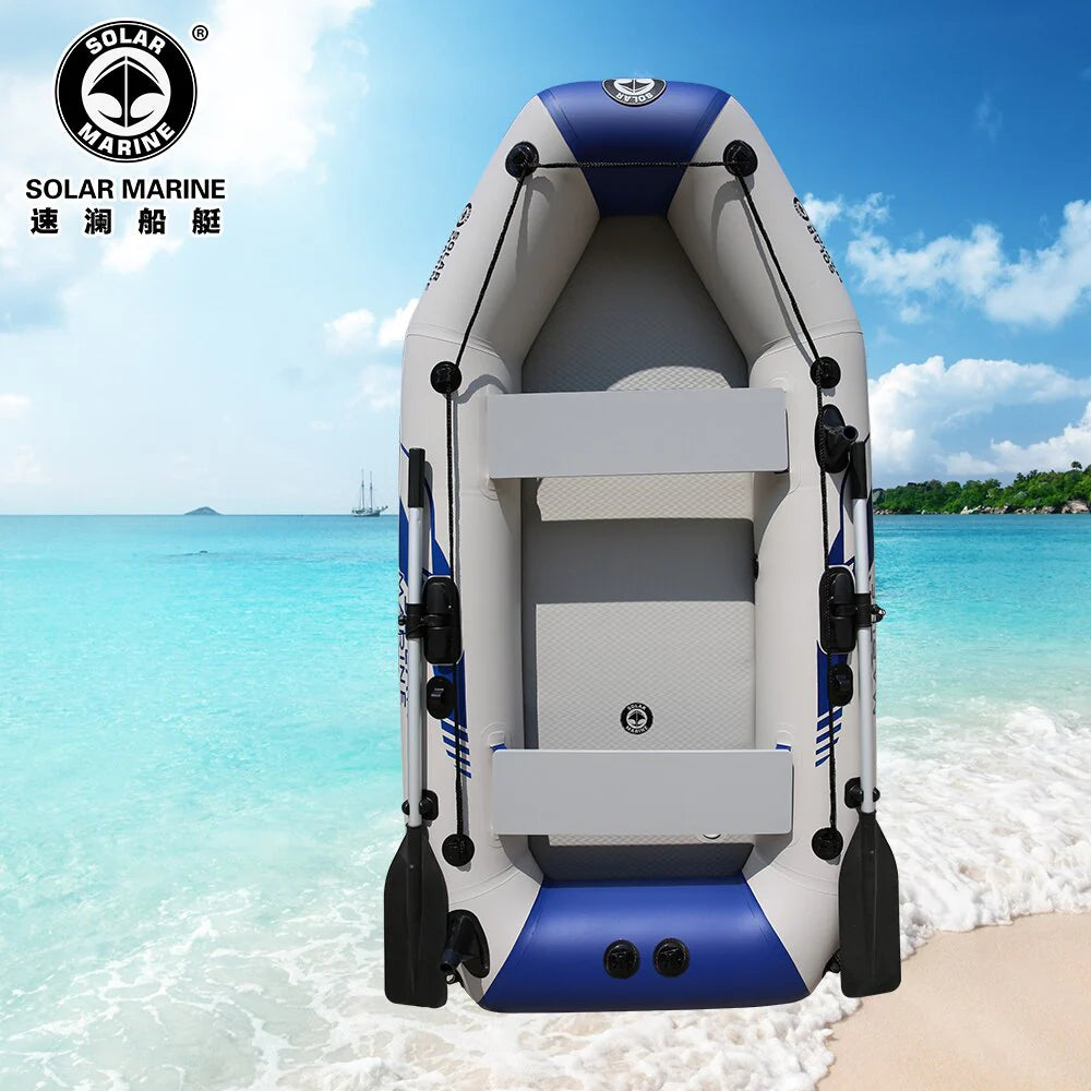 2.3m PVC Inflatable Rowing Boat with Oars and Pump O238688
