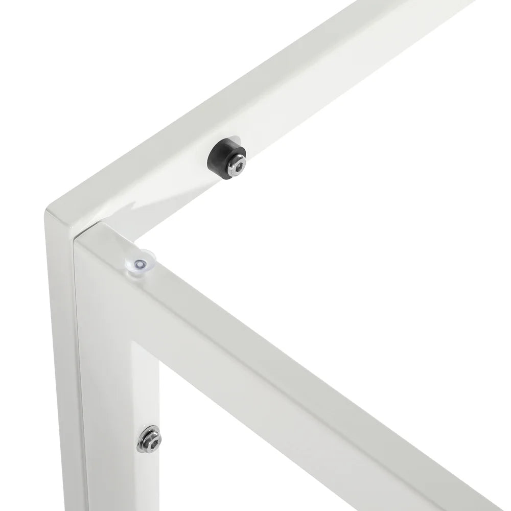 Glass Dining Table with 4 Metal Legs K456