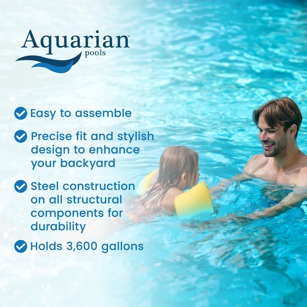 18 Foot by 52 Inch Steel Frame Above Ground Pool I110
