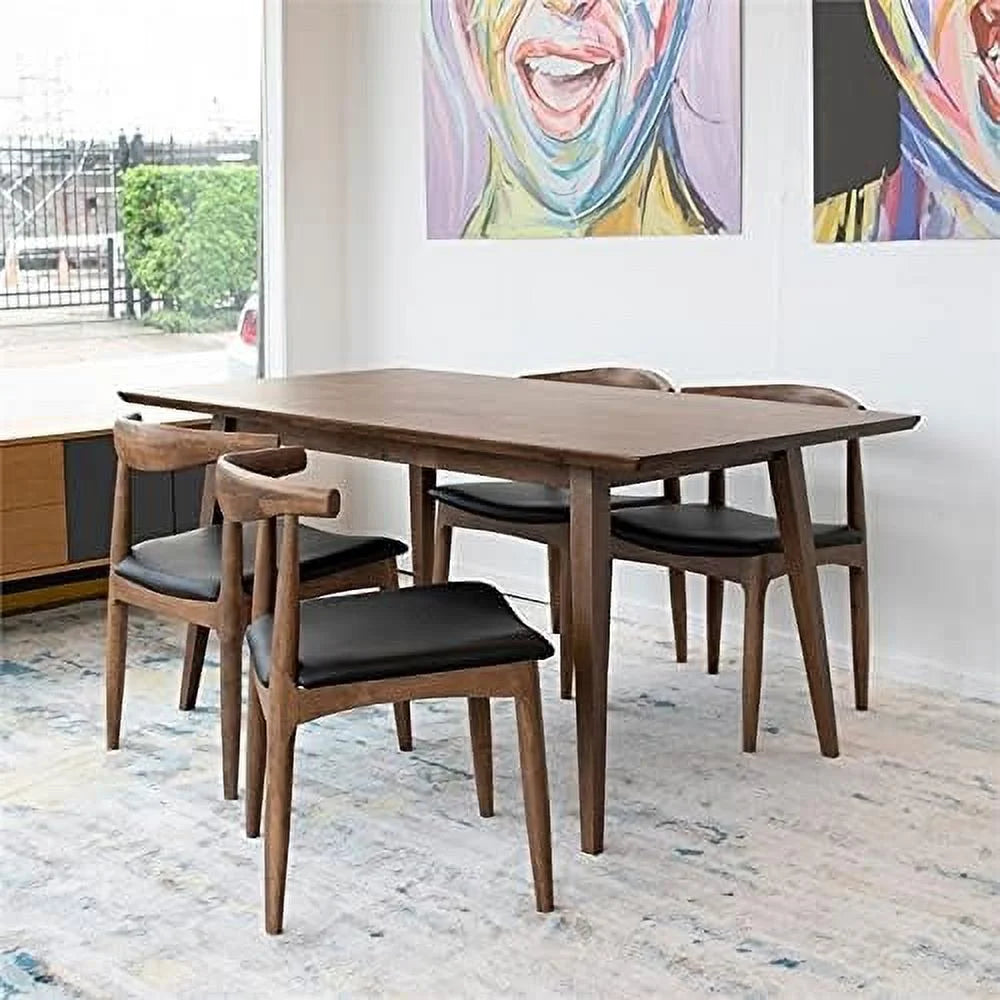 47 Inch Brown Walnut Dining Table Q1557