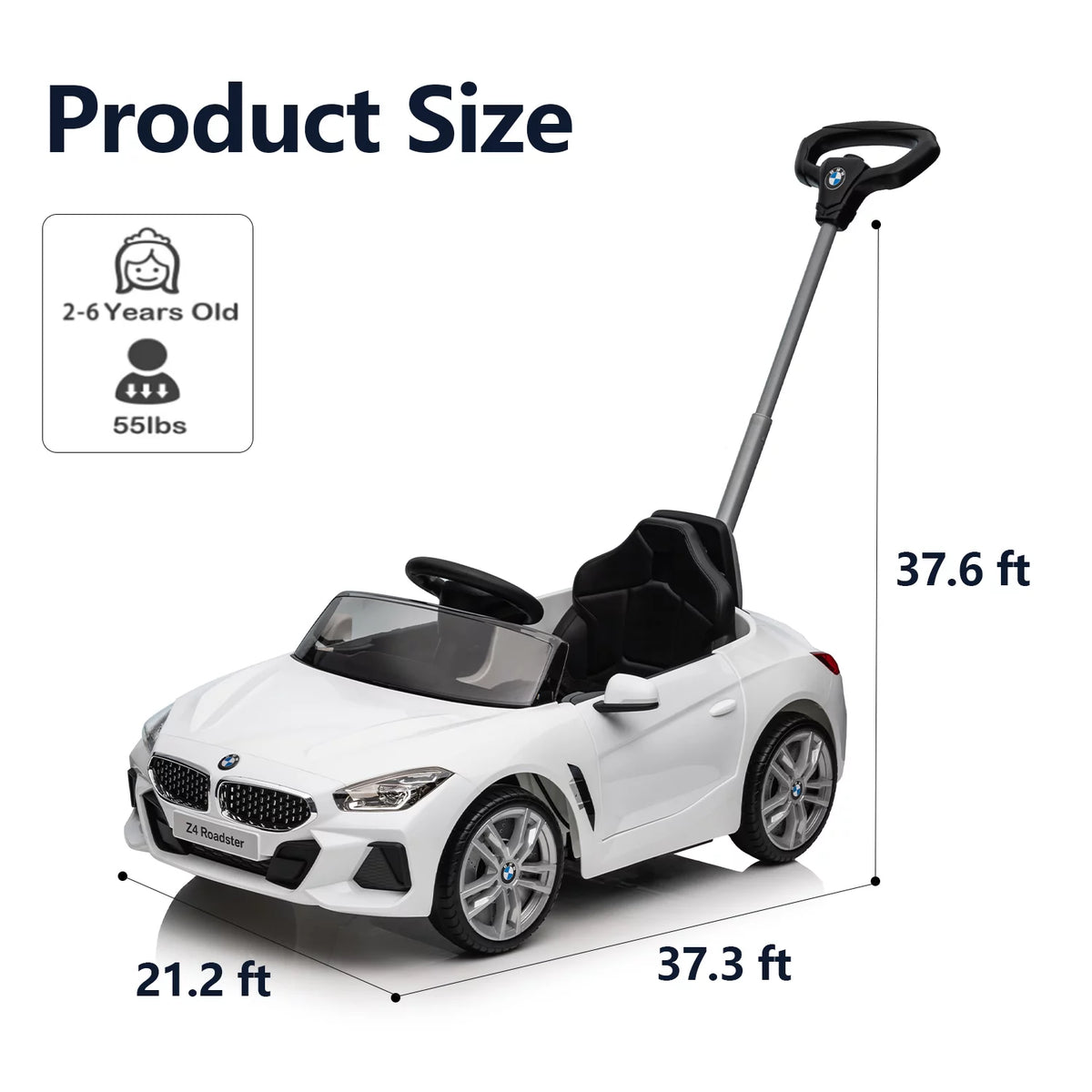 Kids' Push Car with Handle I20362
