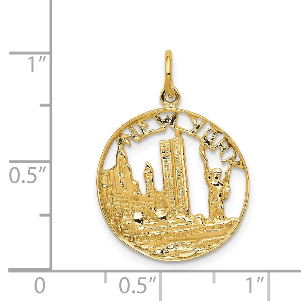 14K Yellow Gold Charm Pendant A1955