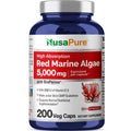 Red Marine Algae 5,000mg 200 Veggie Capsules Non-GMO Gluten Free Y463925