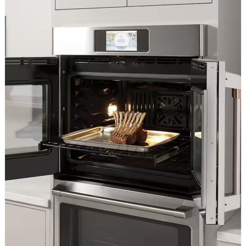 30 in. Smart Electric Wall Oven with Convection Self-Cleaning in Matte White N260022
