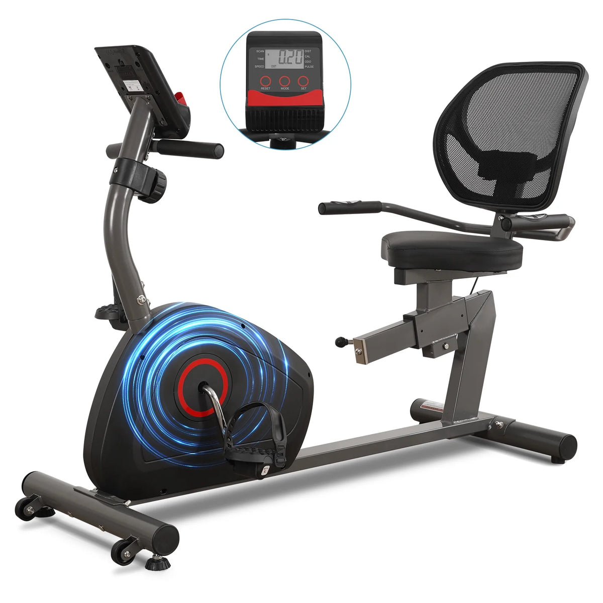 Recumbent Exercise Bike 8 Levels Quiet I439057
