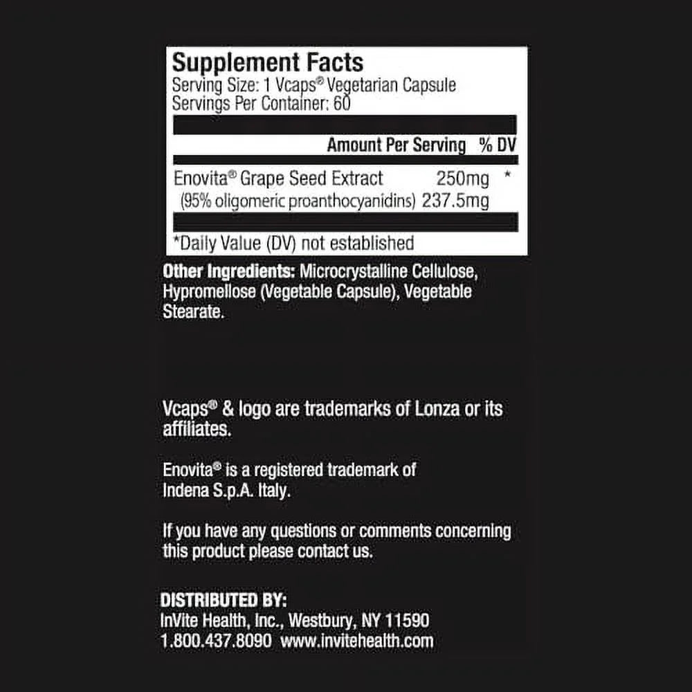Grape Seed Extract 60 Vegetarian Capsules C734574