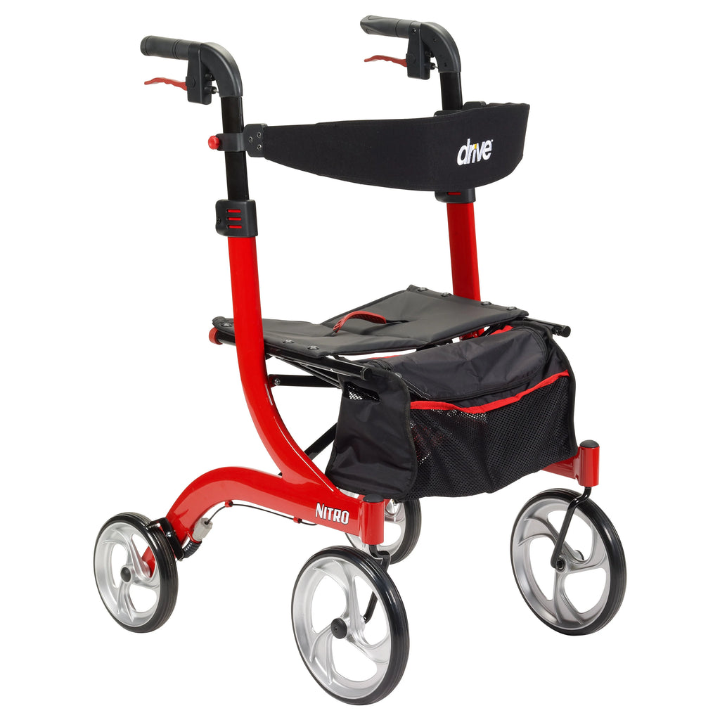 Red Rolling Walker F37001
