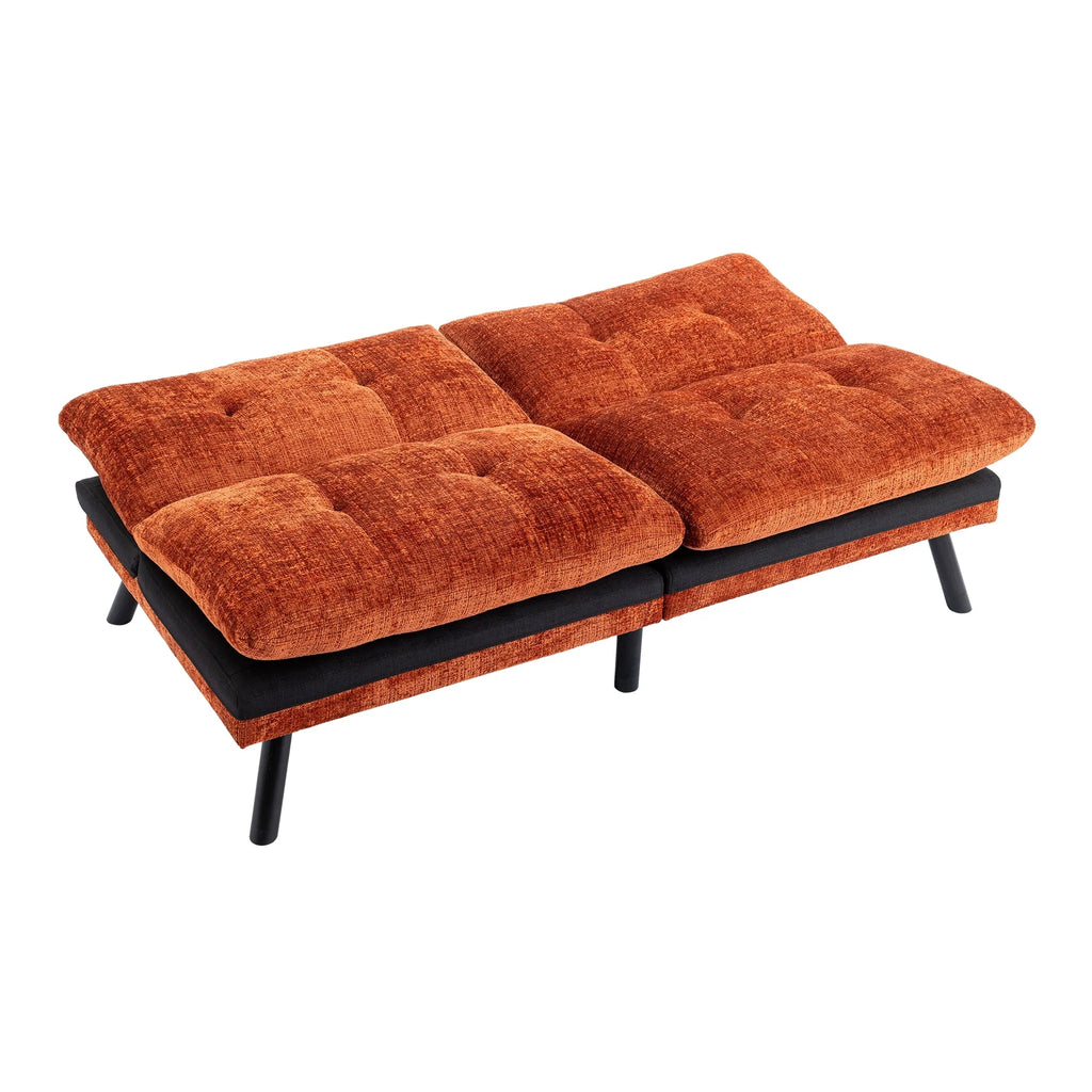 Orange Convertible Sofa Bed G956182
