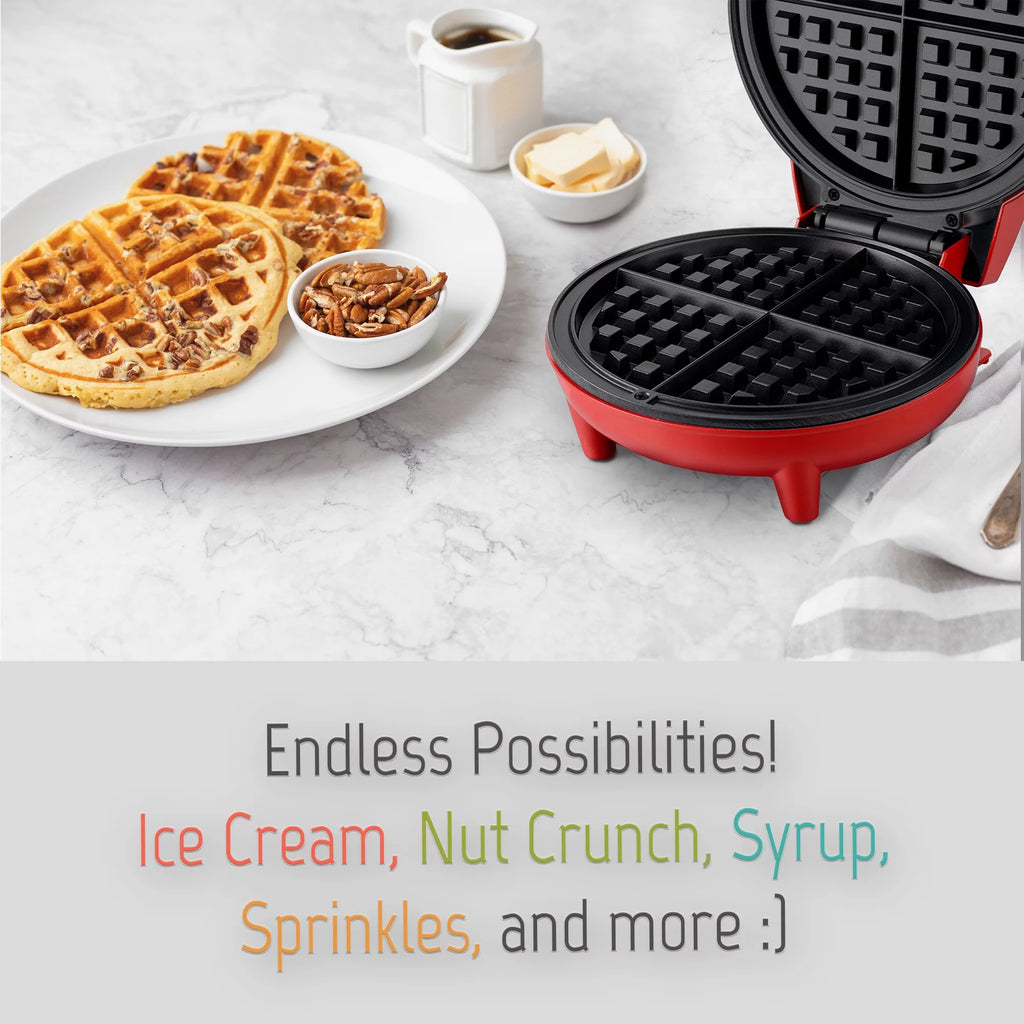 7-inch Round Nonstick Waffle Maker V529062
