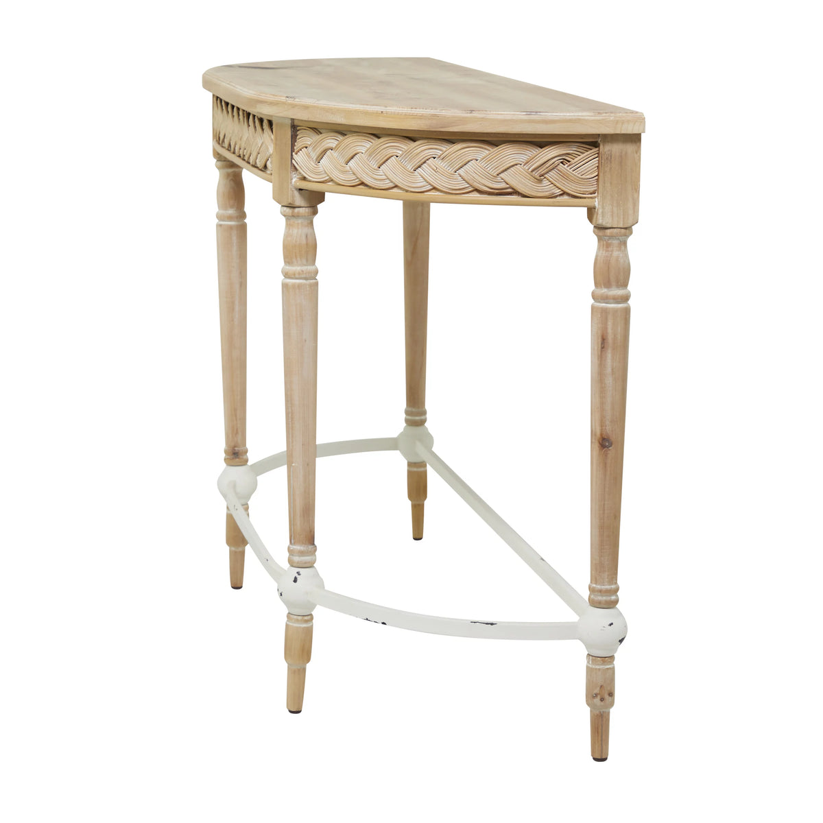 Brown Wood Carved Console Table U295