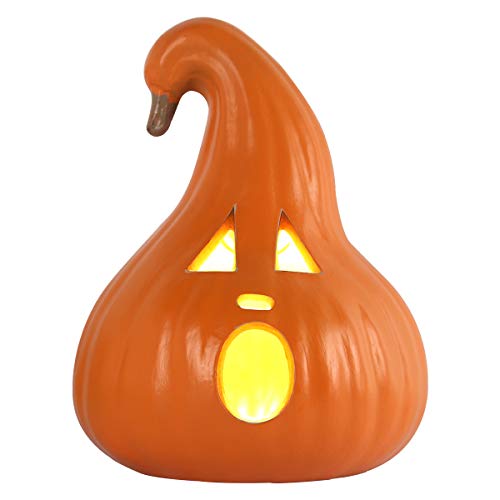12" Shatterproof Waterproof Fake Pumpkin Halloween Decorations K904774