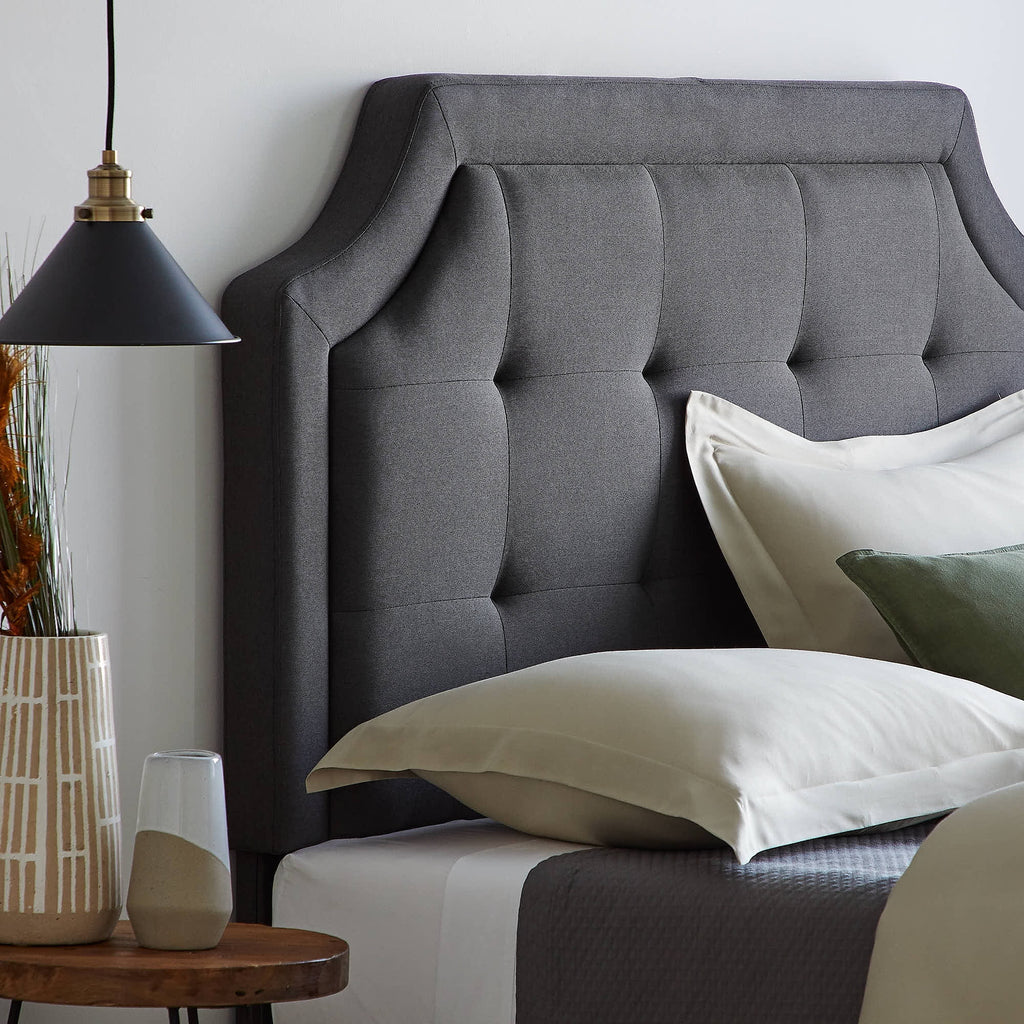 Charcoal Upholstered Headboard Full/Full XL F3122