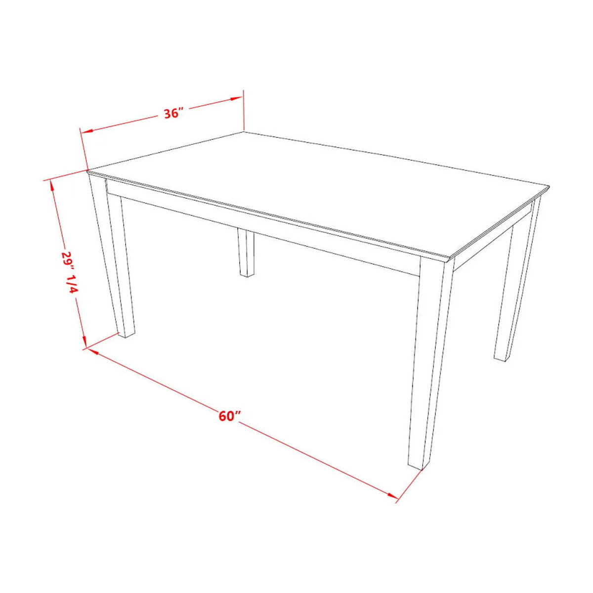 7 Piece Dining Table and 6 Chairs J599885