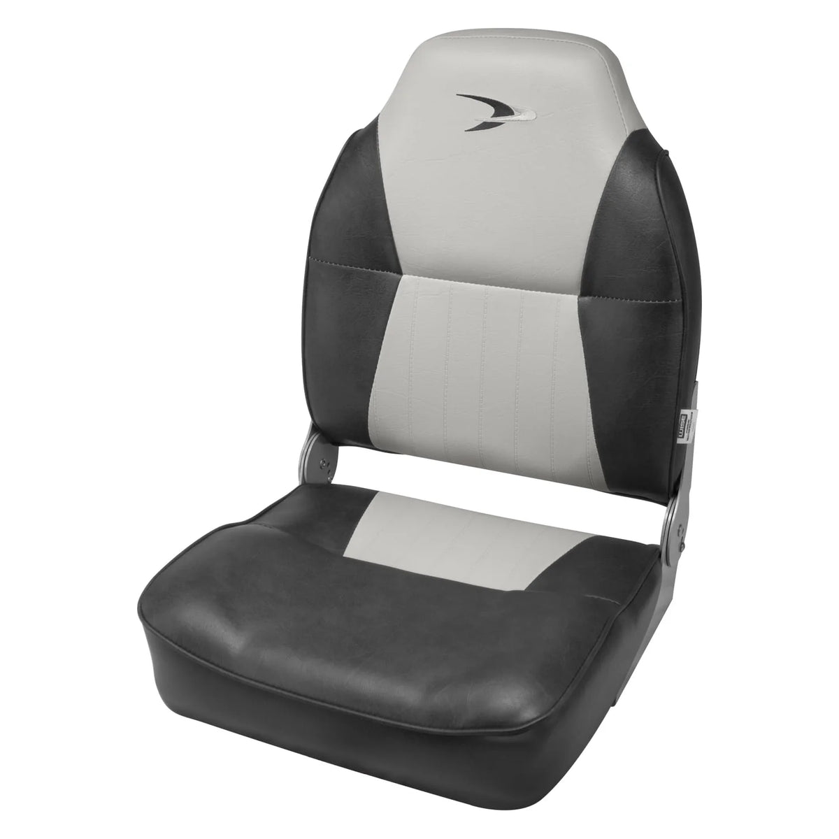 Grey Navy High-Back Boat Seat F7329