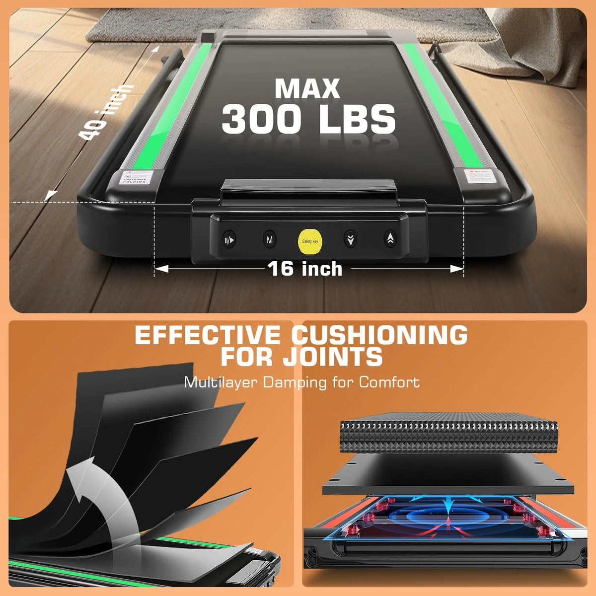 2 in 1 Folding Treadmill H589