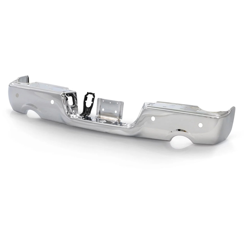 Chrome Rear Bumper Black Step with Dual Exhaust & Rear Parking Assist Sensor H260