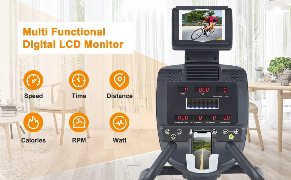 Recumbent Exercise Bike 400 lb Weight Capacity I65746