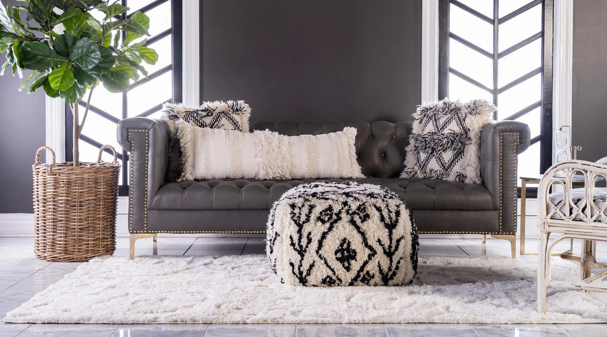 8' x 10' Ivory Shag Rug S10844